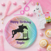 ハッピーバースデーホースハンタージャンパーエクストリアン ペーパープレート (パーティー)