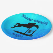 ハッピーバースデーホースハンタージャンパーエクストリアン ペーパープレート (アングル)