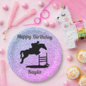 ハッピーバースデーホースハンタージャンパーエクストリアン ペーパープレート (パーティー)