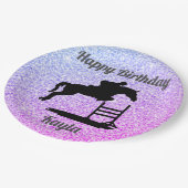 ハッピーバースデーホースハンタージャンパーエクストリアン ペーパープレート (アングル)