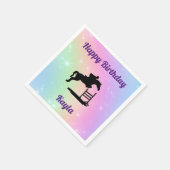 ハッピーバースデーホースハンタージャンパー紙ナプキンス スタンダードカクテルナプキン (角)