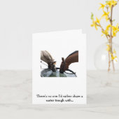 ハッピーバースデーホースフレンド カード (黄色い花)