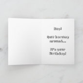 ハッピーバースデーホース誕生日カード馬好き カード (内部)