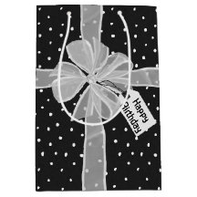 ハッピーバースデーボウオン水玉模様