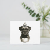 ハッピーバースデーボクサー犬 シーズンポストカード (スタンド正面)