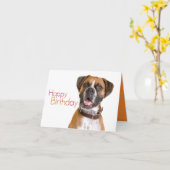 ハッピーバースデーボクサー カード (黄色い花)