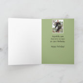 ハッピーバースデーボスおもしろいクマ動物 カード (内部)