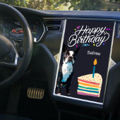 ハッピーバースデーボストンテリア&ケーキカード カード