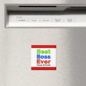 ハッピーバースデーボス最高のボスエバー マグネット (インサイチュ (食洗機))