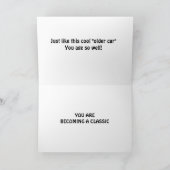 ハッピーバースデーボス-この車みたいに年をとった!! カード (内部)