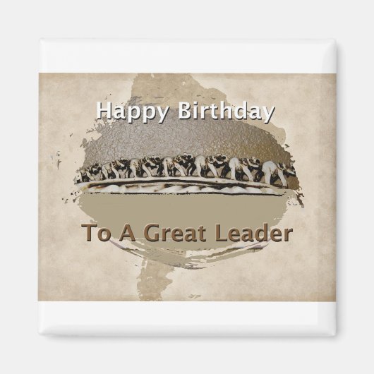 ハッピーバースデーボス マグネット (正面)