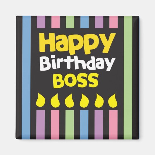 ハッピーバースデーボス! マグネット (正面)