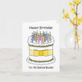 ハッピーバースデーボッチェバディ カード (黄色い花)