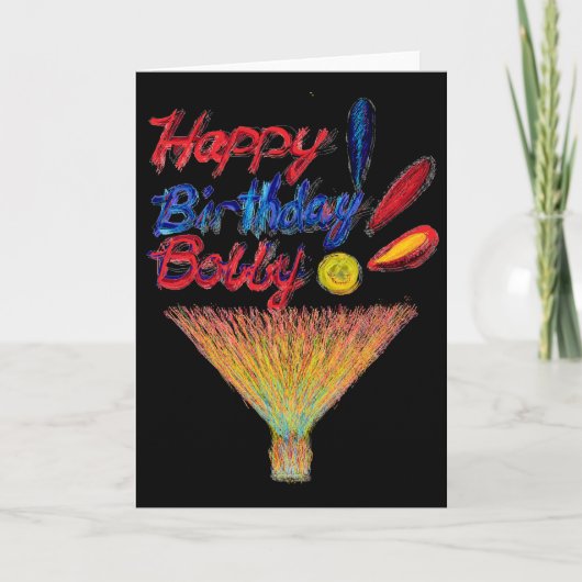 ハッピーバースデーボビー! カード (正面)