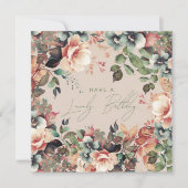 ハッピーバースデーボヘミアンガーデンフローラ カード (正面)