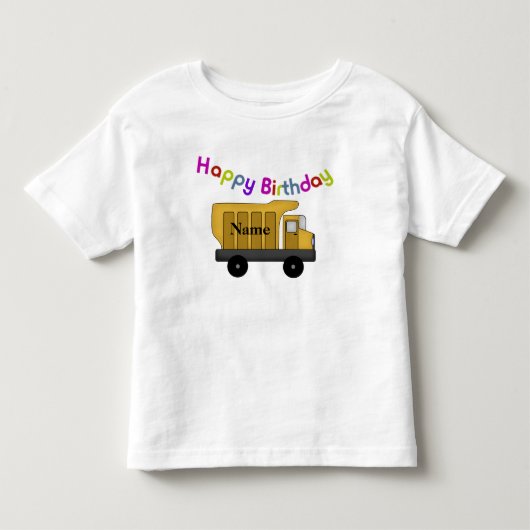 ハッピーバースデーボーイカスタマイズ- it トドラーTシャツ (正面)