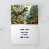 ハッピーバースデーボーイズ恐竜 カード (内部)