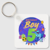 ハッピーバースデーボーイ第5期誕生日恐竜 キーホルダー (正面)