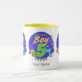 ハッピーバースデーボーイ第5期誕生日恐竜 マグカップ (中央)