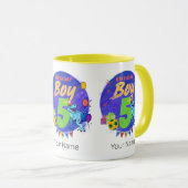 ハッピーバースデーボーイ第5期誕生日恐竜 マグカップ (正面右)