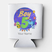 ハッピーバースデーボーイ第5期誕生日恐竜 缶クーラー (正面)