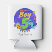 ハッピーバースデーボーイ第5期誕生日恐竜 缶クーラー (裏面)