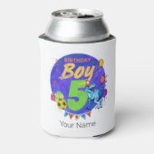 ハッピーバースデーボーイ第5期誕生日恐竜 缶クーラー (缶裏面)