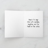 ハッピーバースデーボーイ魚釣りポンドオーバーールズブルーハット カード (内部)