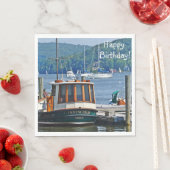 ハッピーバースデーボート スタンダードランチョンナプキン (インサイチュ)