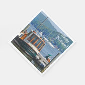 ハッピーバースデーボート スタンダードランチョンナプキン (角)