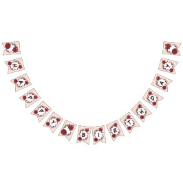 ハッピーバースデーボーリングパーティー バンティングフラッグ