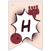 ハッピーバースデーボーリングパーティー バンティングフラッグ (第2の旗)