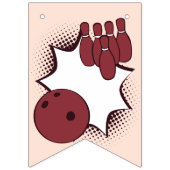 ハッピーバースデーボーリングパーティー バンティングフラッグ (第1の旗)