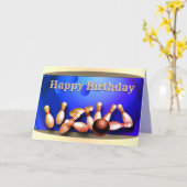 ハッピーバースデーボーリング カード (黄色い花)