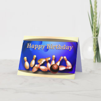ハッピーバースデーボーリング カード