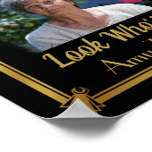 ハッピーバースデーポスターと写真 ポスター (角)