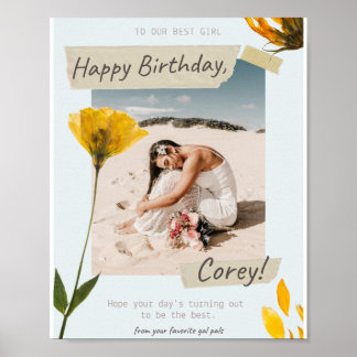 ハッピーバースデーポスター ポスター