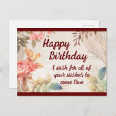 ハッピーバースデーポストカード ポストカード (正面/裏面)