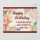 ハッピーバースデーポストカード ポストカード (正面)