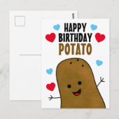 ハッピーバースデーポテト ポストカード (正面/裏面)