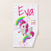 ハッピーバースデーポニーキレーフバスルームのタオル バスタオルセット (ハンドタオル)