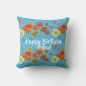 ハッピーバースデーポピーフローラレディースネームクッション クッション (正面)
