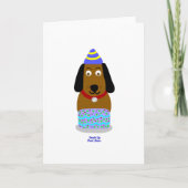 ハッピーバースデーポンプ垂直標準グリーティングカード カード (正面)