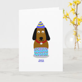 ハッピーバースデーポンプ垂直標準グリーティングカード カード