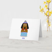 ハッピーバースデーポンプ標準グリーティングカード カード (黄色い花)