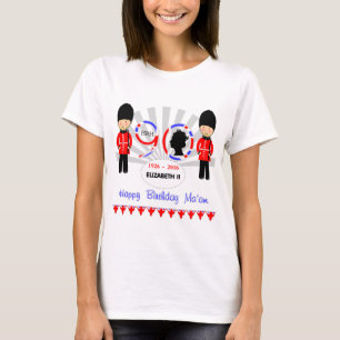 ハッピーバースデーマアムクイーンエリザベス2世90位 Tシャツ