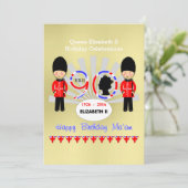 ハッピーバースデーマアムクイーンエリザベスII 90パーティー 招待状 (スタンド正面)