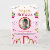 ハッピーバースデーマイソン、誕生日カード カード (正面)