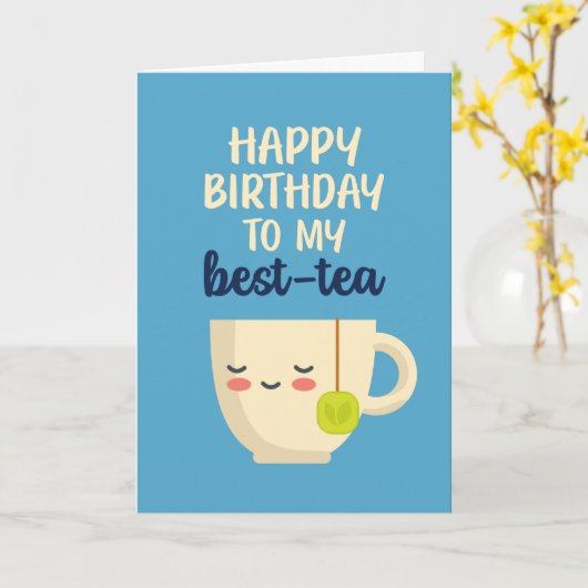 ハッピーバースデーマイティー最高の誕生日おもしろいへ カード (黄色い花)