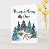 ハッピーバースデーマイディアカード カード (黄色い花)